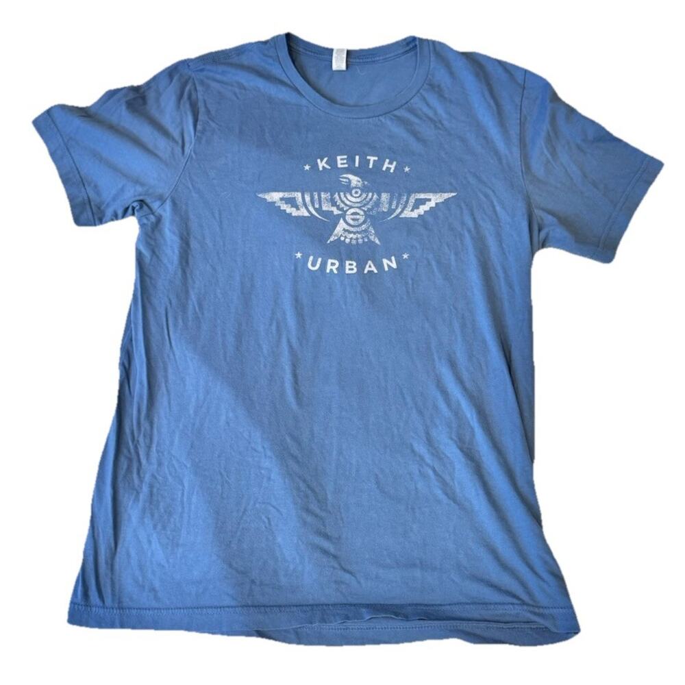 Keith Urban Graffiti U World Tour 2018 Concert T-Shirt Blue Large ,2 Sided